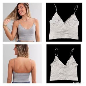 Like New Free People Ribbed V-Neck Brami M/L